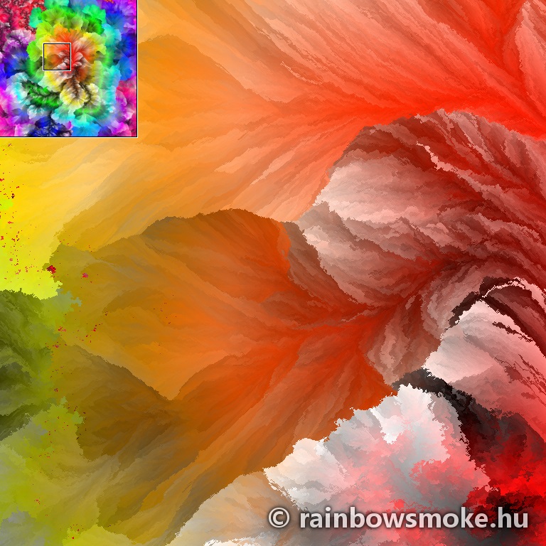First #2 - the original rainbow smoke pattern - full resolution close-up sample
