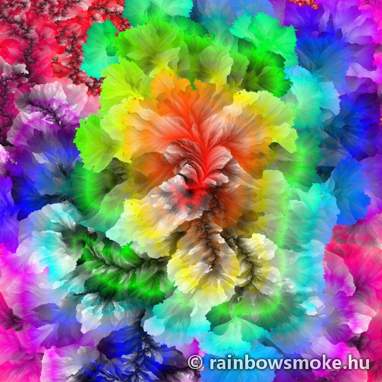 First #2 - the original rainbow smoke pattern - whole image scaled down overview