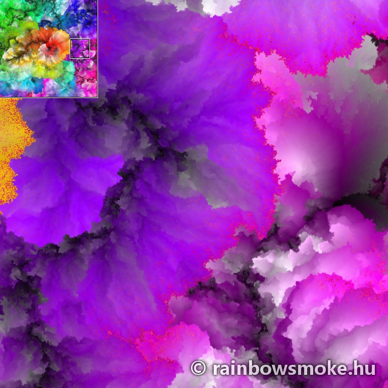 First #4 - a different version of the original rainbow smoke - full resolution close-up sample