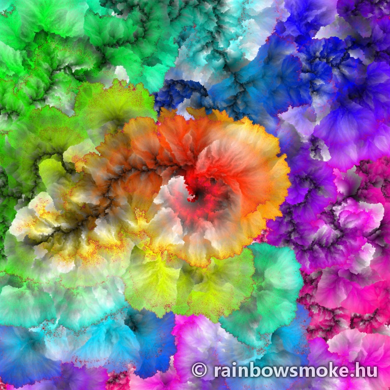 First #4 - a different version of the original rainbow smoke - whole image scaled down overview