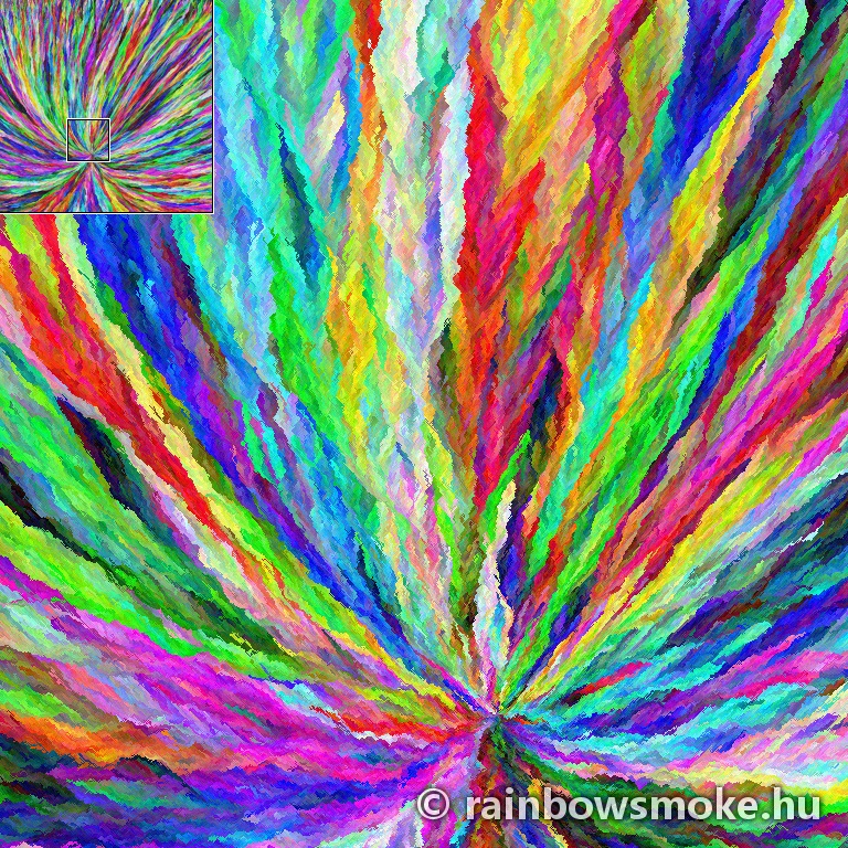 Random colors #2 - explosion upwards - full resolution close-up sample